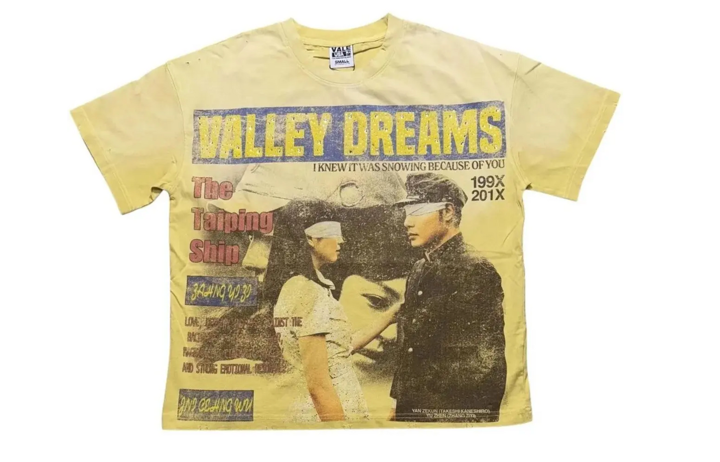 Vale Forever The Cross Bling Tee Yellow