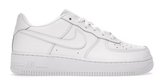 Nike Air Force 1 Low LE Triple White (GS)
