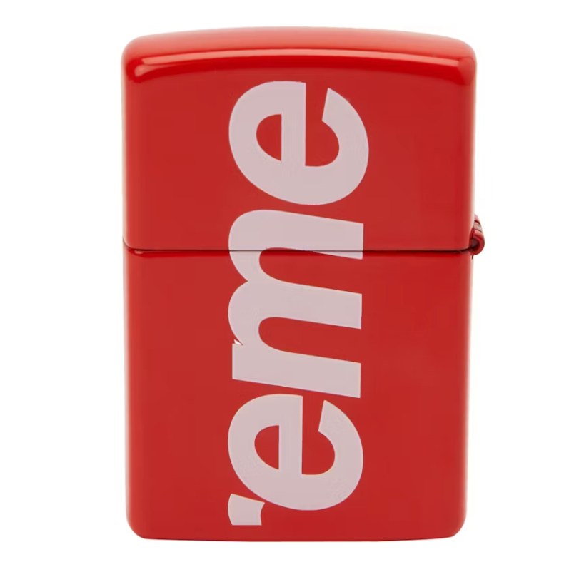 Supreme Logo Zippo Red