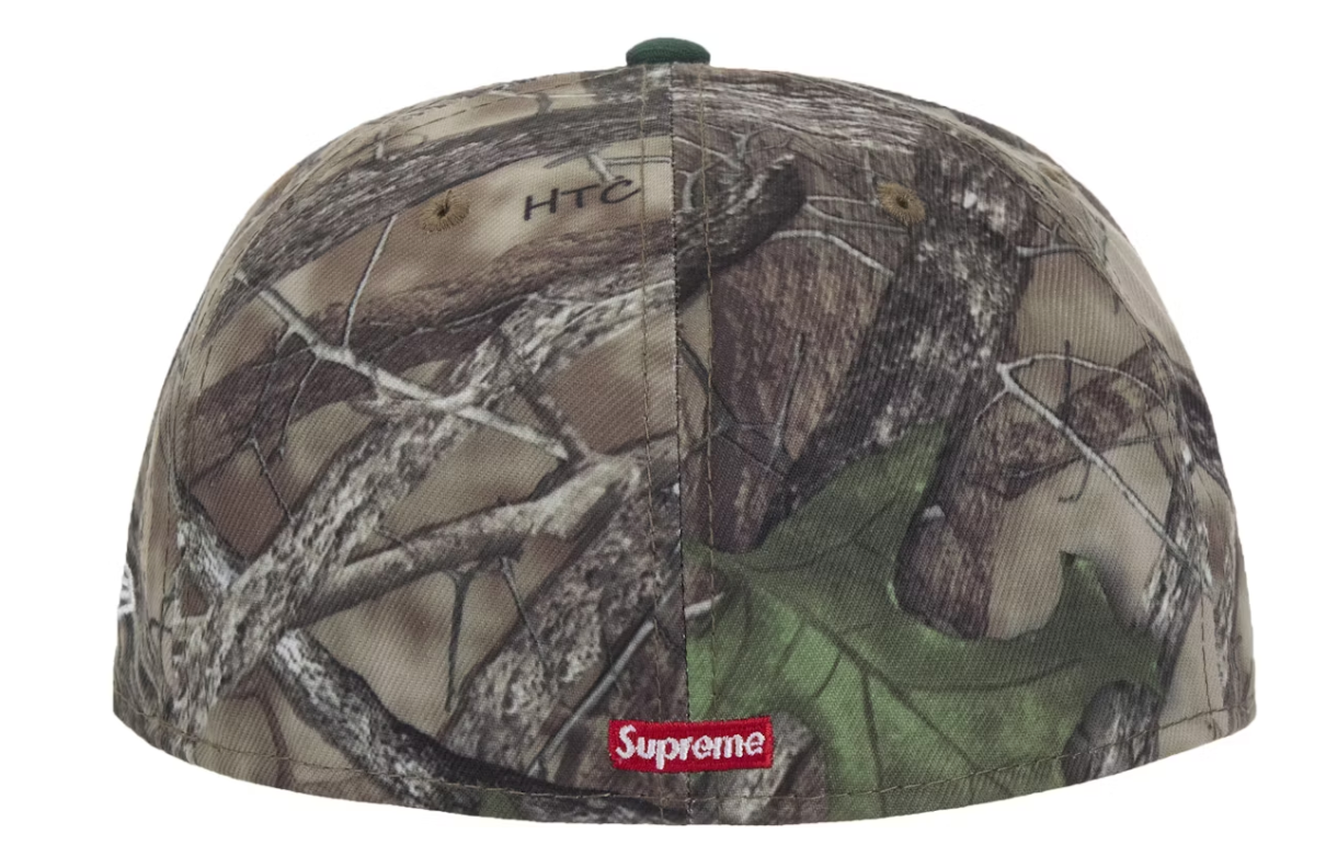Supreme New Era Reaper S Logo 59Fifty Fitted Hat Woodland Camo