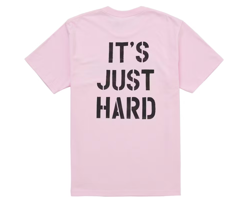 Supreme Hard Tee Light Pink
