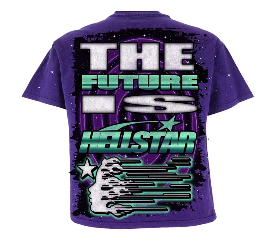 Hellstar Goggles T-Shirt Purple