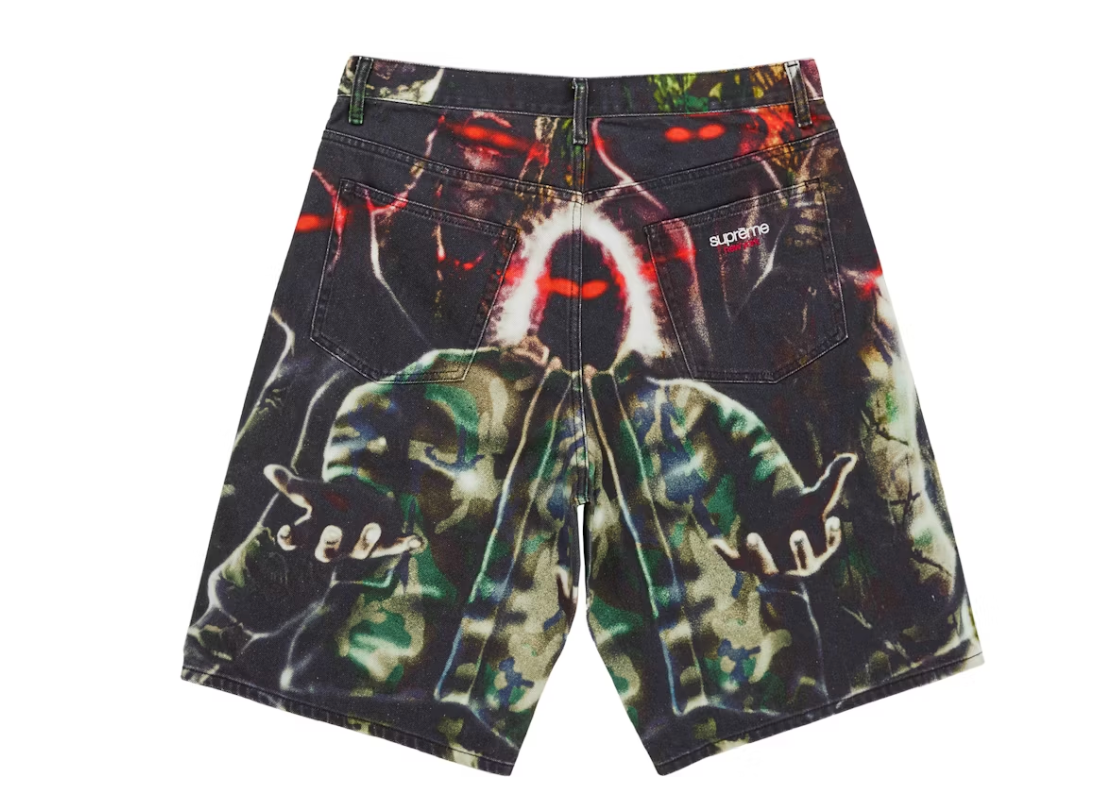 Supreme Shadows Baggy Denim Short Multicolor