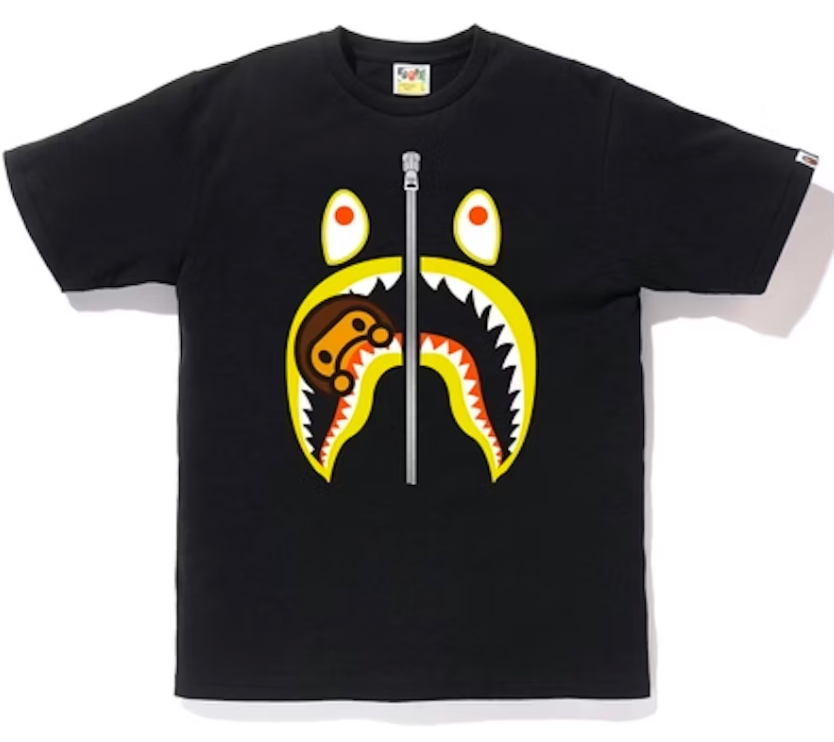 BAPE Colors Milo Shark Tee Black
