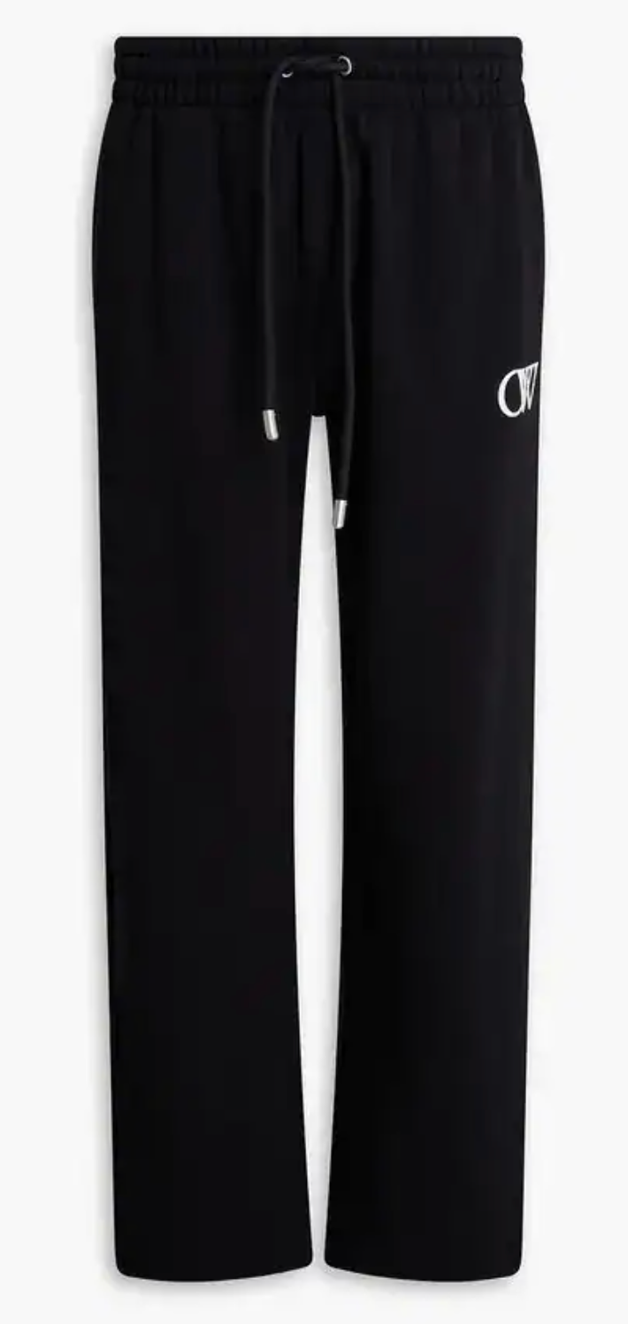 Off-White OW Logo Print Sweatpants Black