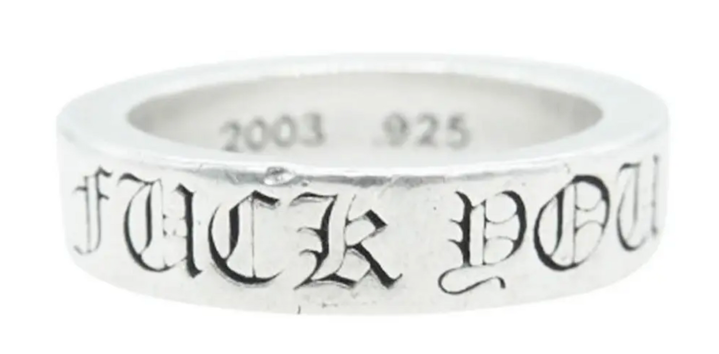 Chrome Hearts Fuck You Spacer Ring