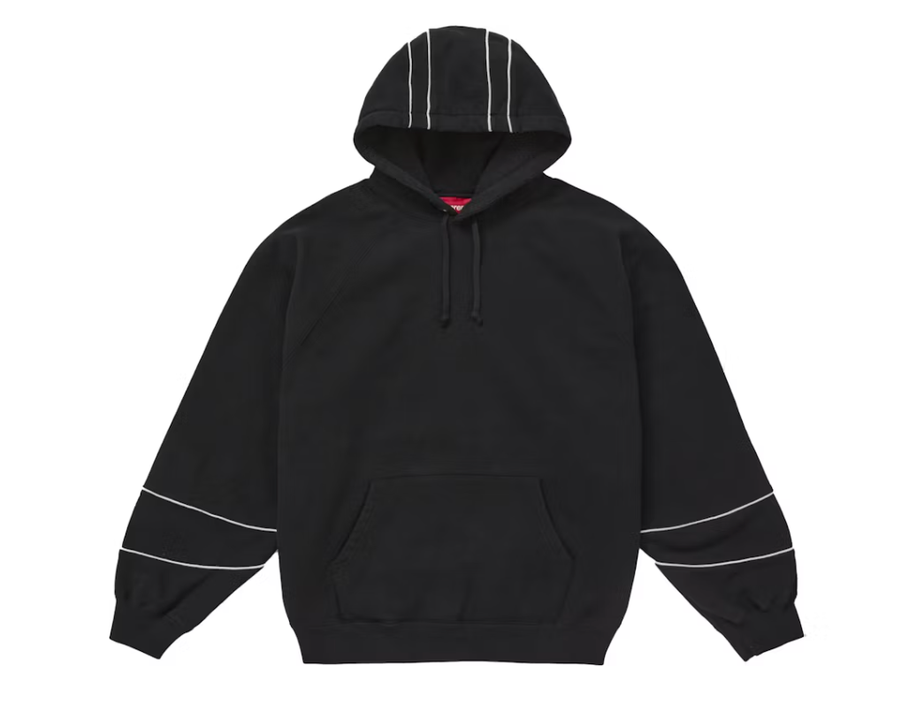 Supreme Paneled Hooded Sweatshirt (SS25) Black