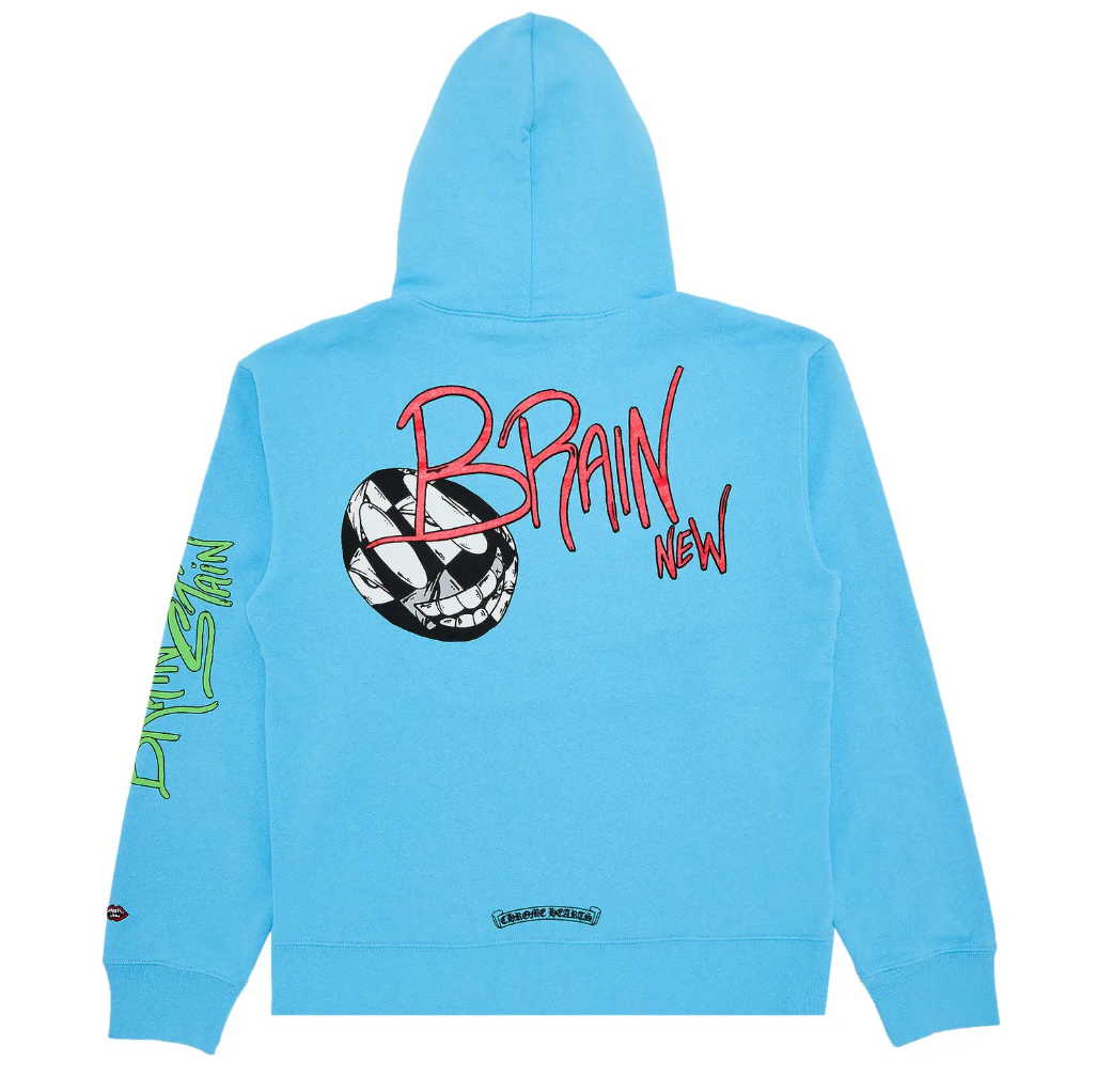 Chrome Hearts Matty Boy Brain Hoodie Blue