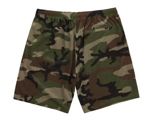 Supreme Small Box Baggy Mesh Short (SS26) Woodland Camo
