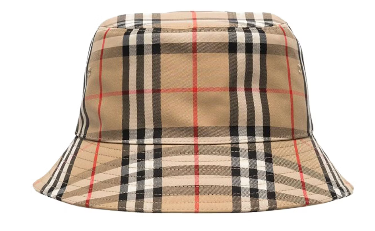Burberry Vintage Check Bucket Hat Archive Beige