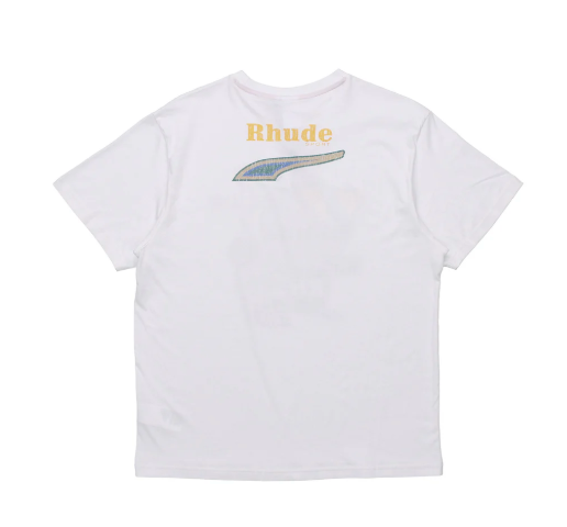 PUMA x RHUDE Graphic Tee Printed Short Sleeve Tee White