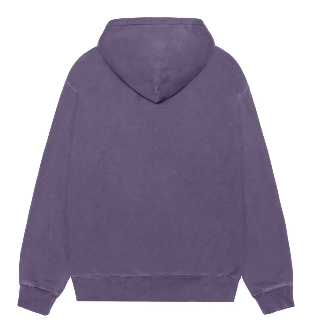 Stussy Jumbo Hoodie Pigment Dyed Grape