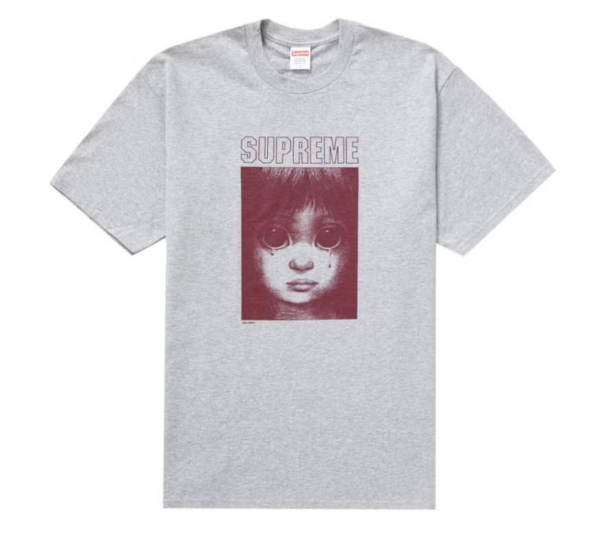Supreme Margaret Keane Teardrop Tee Heather Grey