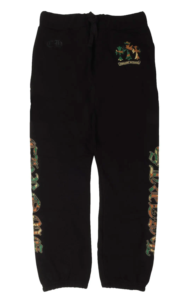 Chrome Hearts Camo Triple Cross Sweatpants Black