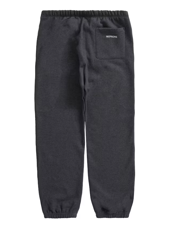 Supreme S Logo Split Sweatpant Heather Grey