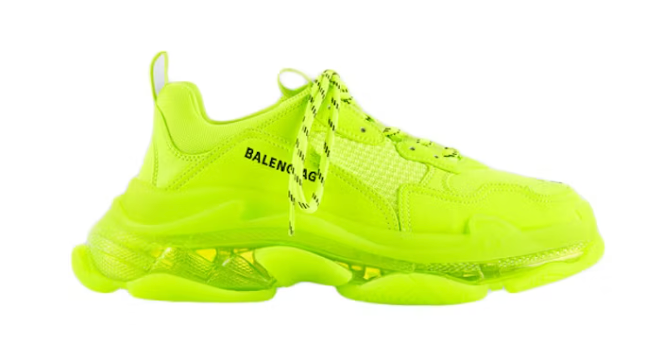 Balenciaga Triple S Clear Sole Fluo Yellow