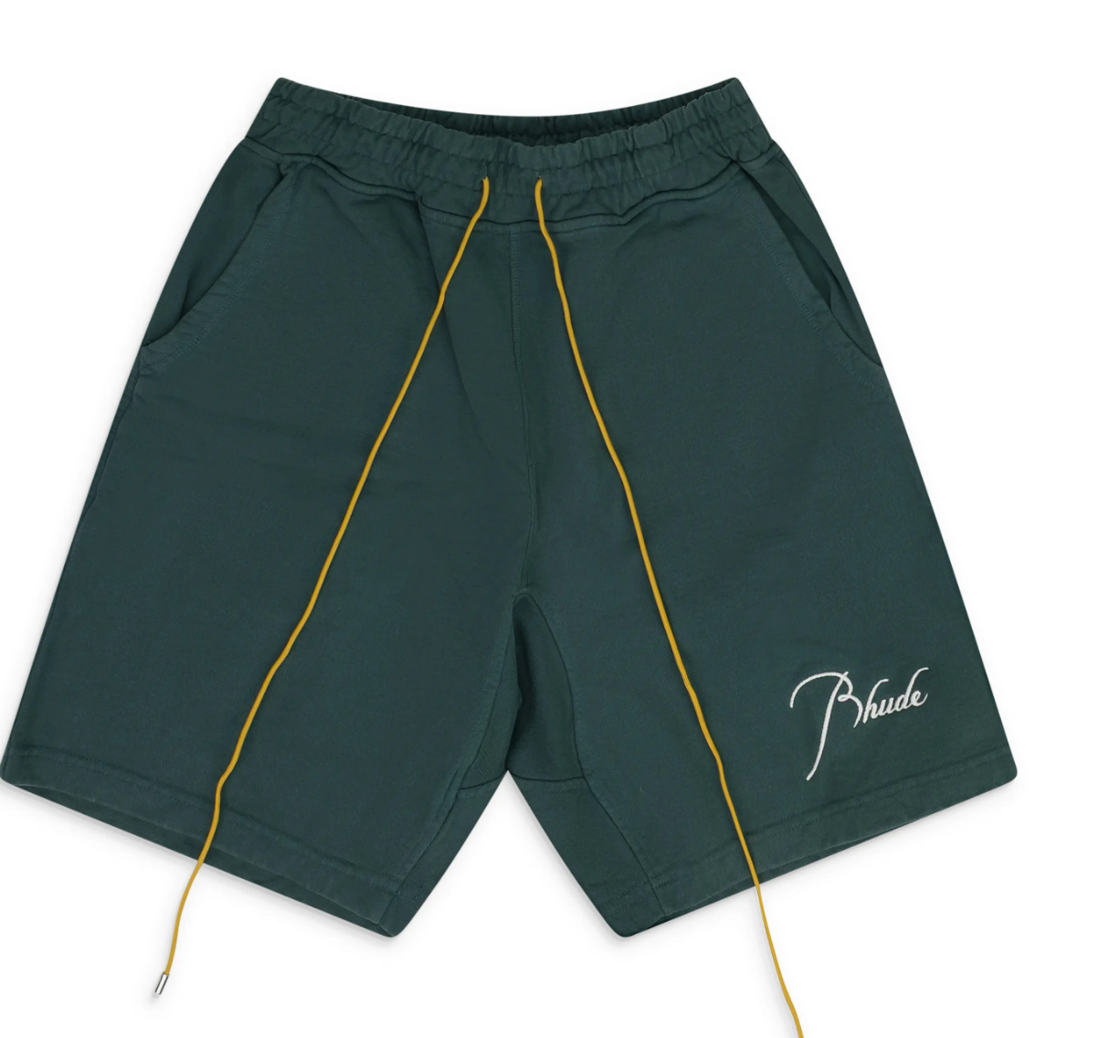 Rhude Script Logo Shorts Sage Green