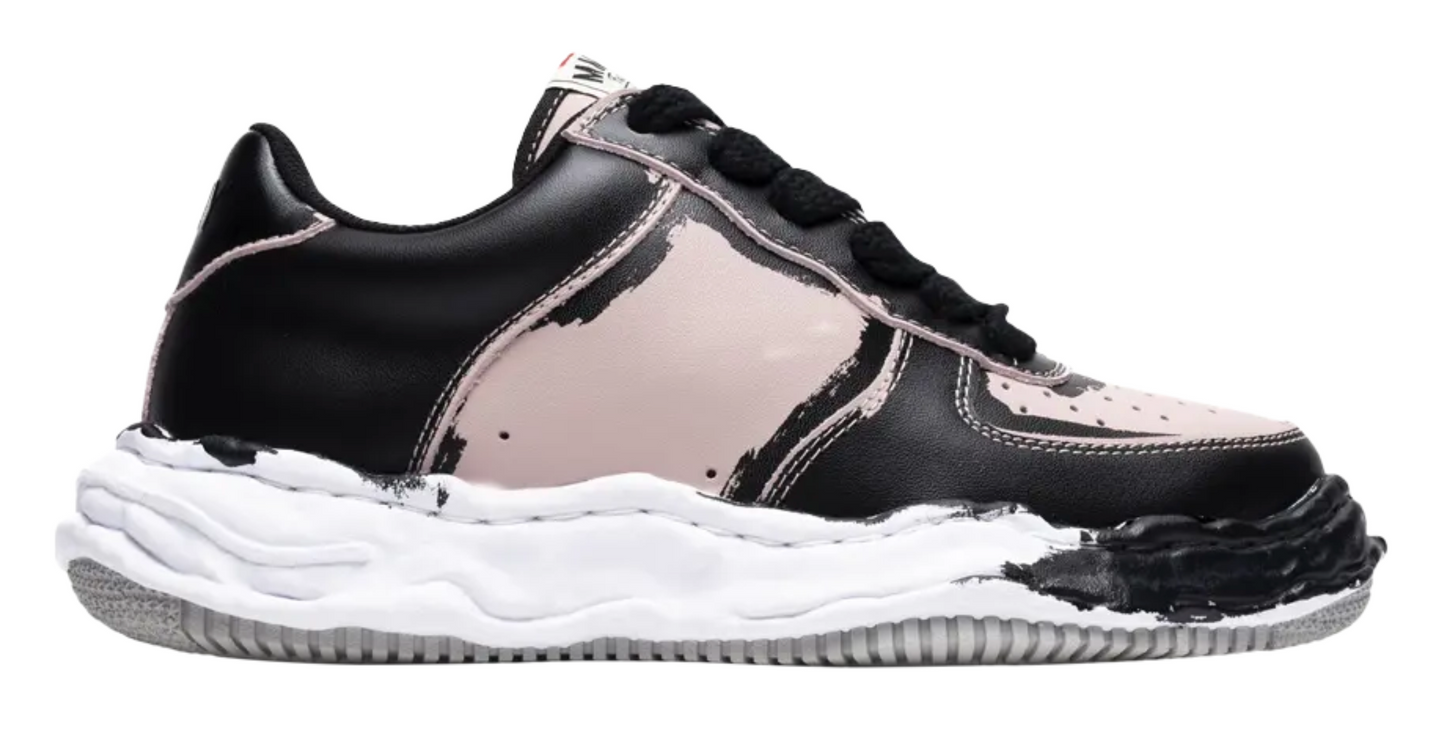 Maison Mihara Yasuhiro Wayne OG Sole Printed Leather Low Black Pink