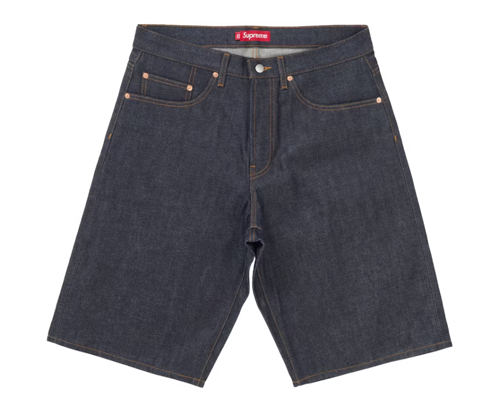 Supreme Rigid Baggy Selvedge Denim Short (SS25) Rigid Indigo