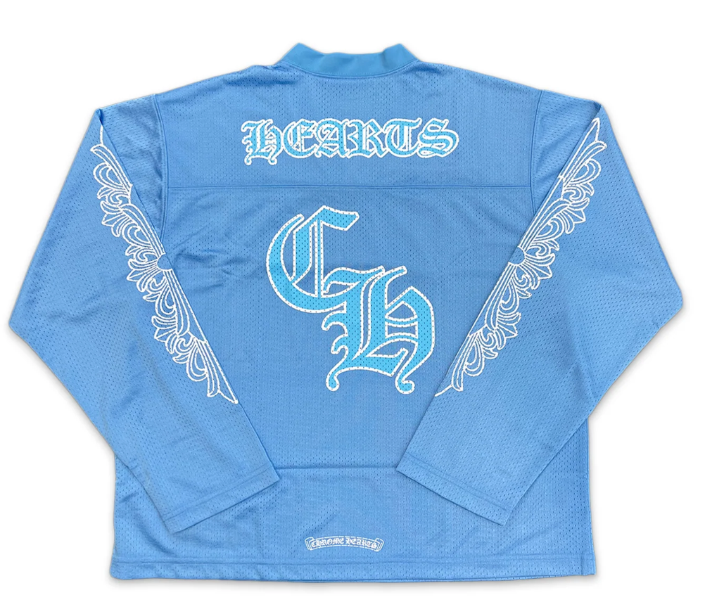 Chrome Hearts Sports Mesh Warm Up Jersey Blue