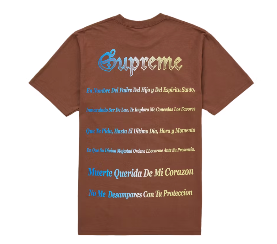 Supreme Grim Reaper Tee Brown