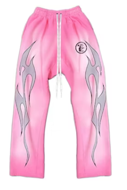 Hellstar Flame Sweatpants Pink