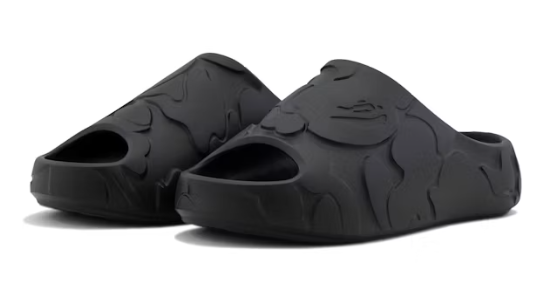 A Bathing Ape Slide #1 Black Solid Camo