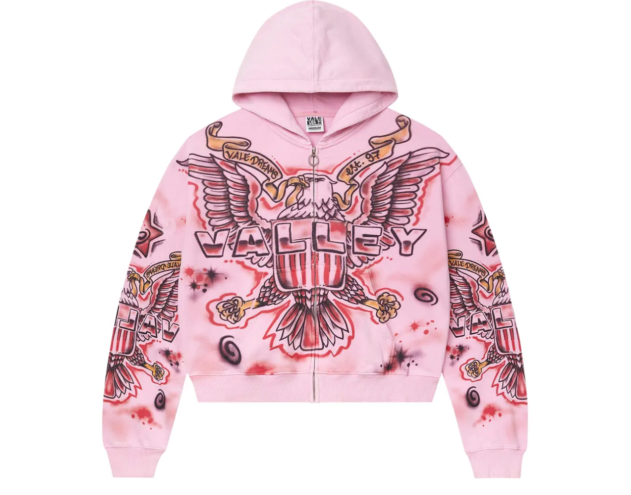 Vale Forever Flag Zip Up Pink