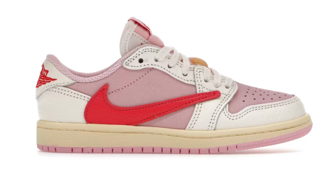 Jordan 1 Retro Low OG SP Travis Scott Sail Tropical Pink (PS)
