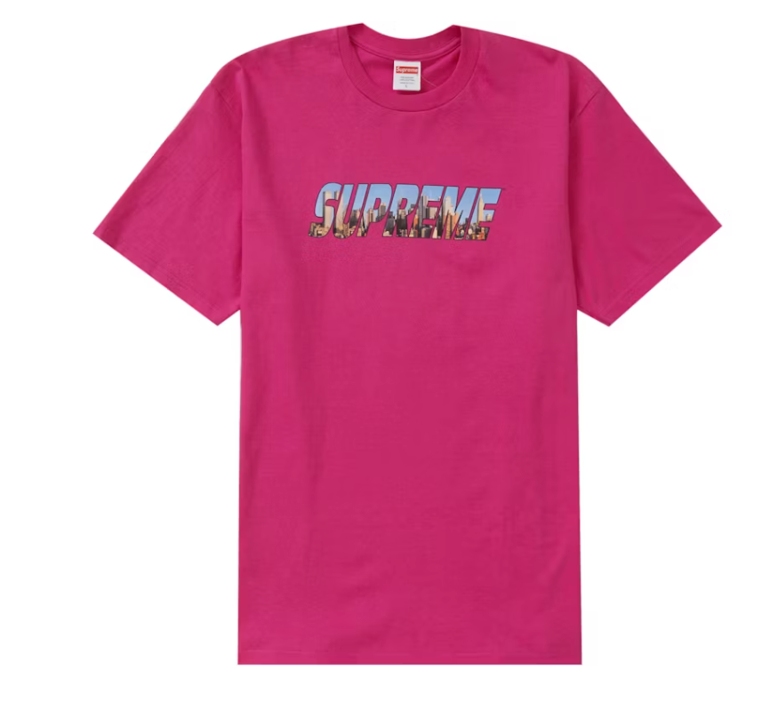 Supreme Gotham Tee Magenta