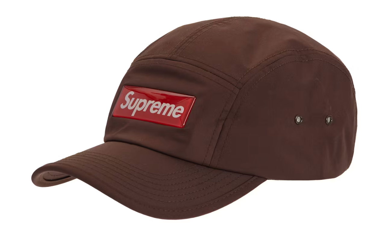 Supreme Inset Gel Camp Cap Brown