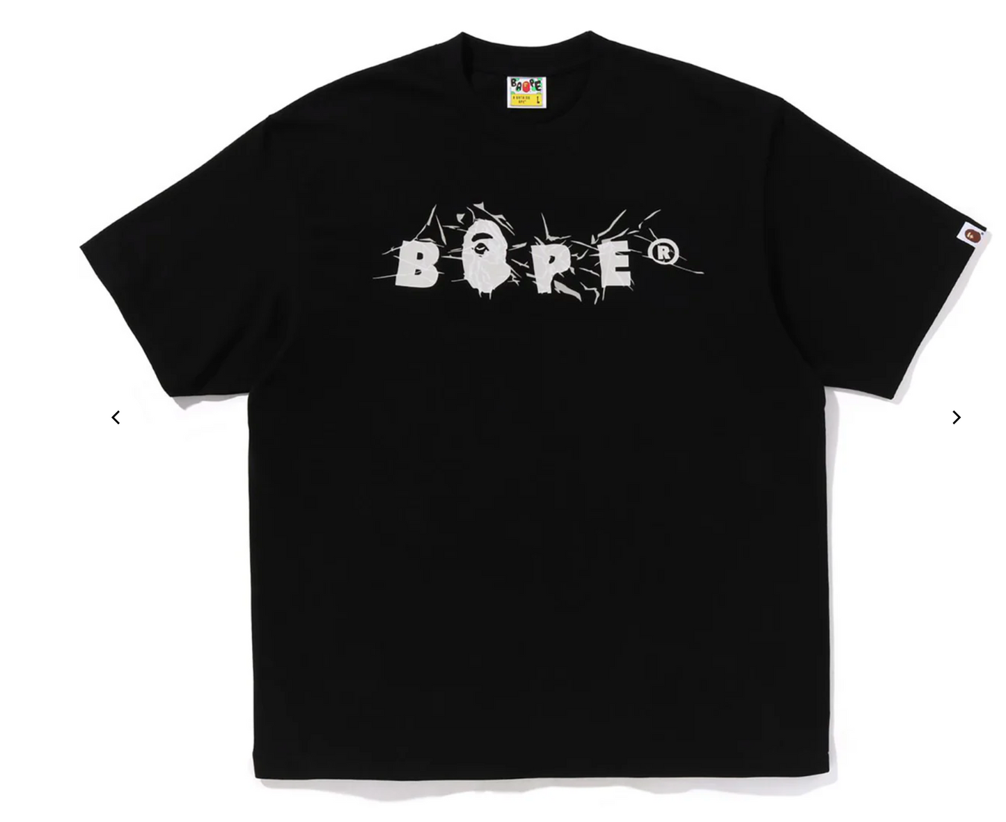BAPE Wrinkle Bape Logo Relaxed Fit Tee