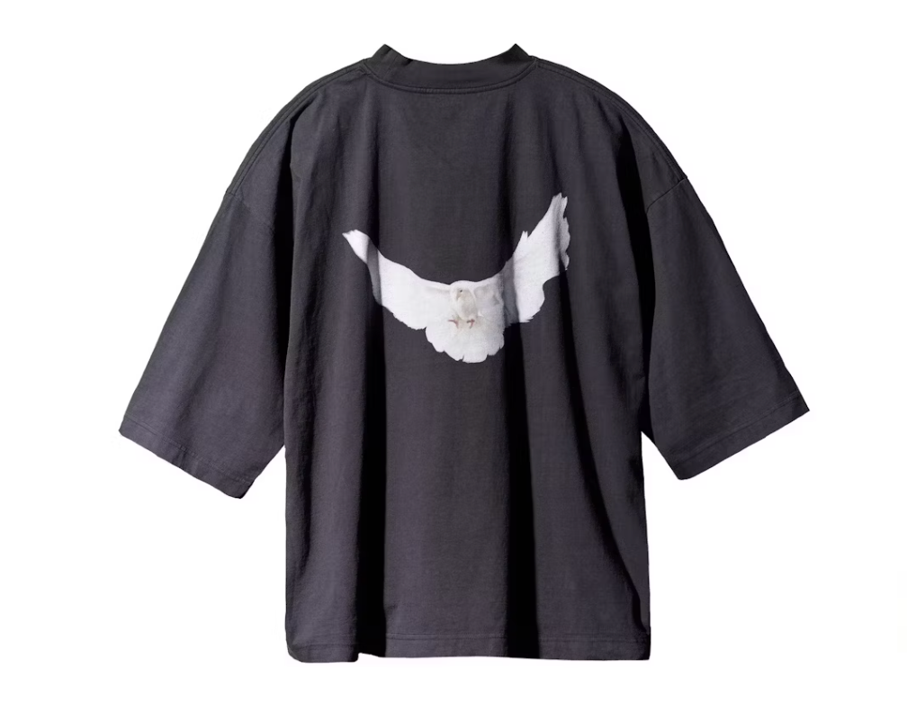 Yeezy Gap Engineered by Balenciaga Dove 3/4 Sleeve Tee Washed Black