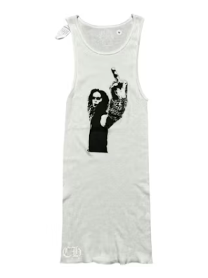 Chrome Hearts Richard Stark Middle Finger Tank White