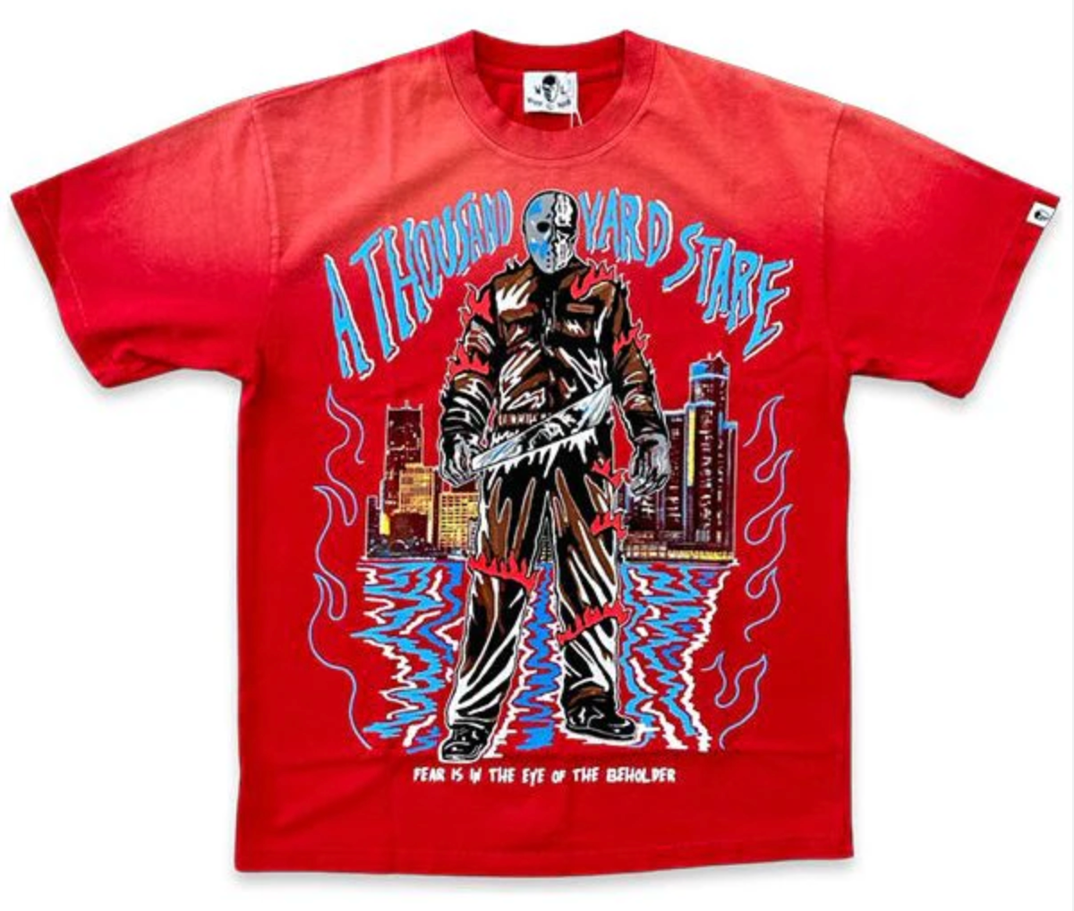 Warren Lotas Thousand Yard Stare Red Tee