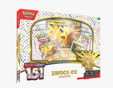 Pokemon 151: Zapdos ex Collection - SV: Scarlet & Violet 151 (MEW)