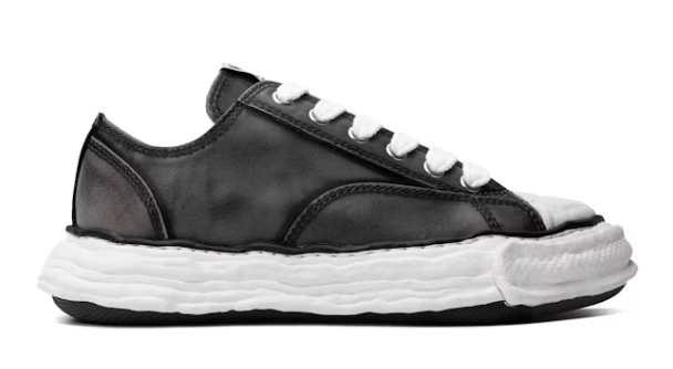 Maison Mihara Yasuhiro Peterson 23 OG Sole Vintage Leather Low Black