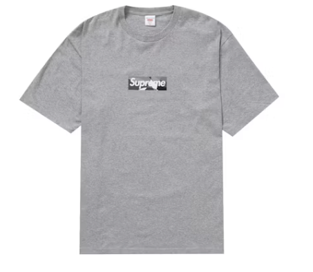 Supreme Emilio Pucci Box Logo Tee Heather Grey/Black