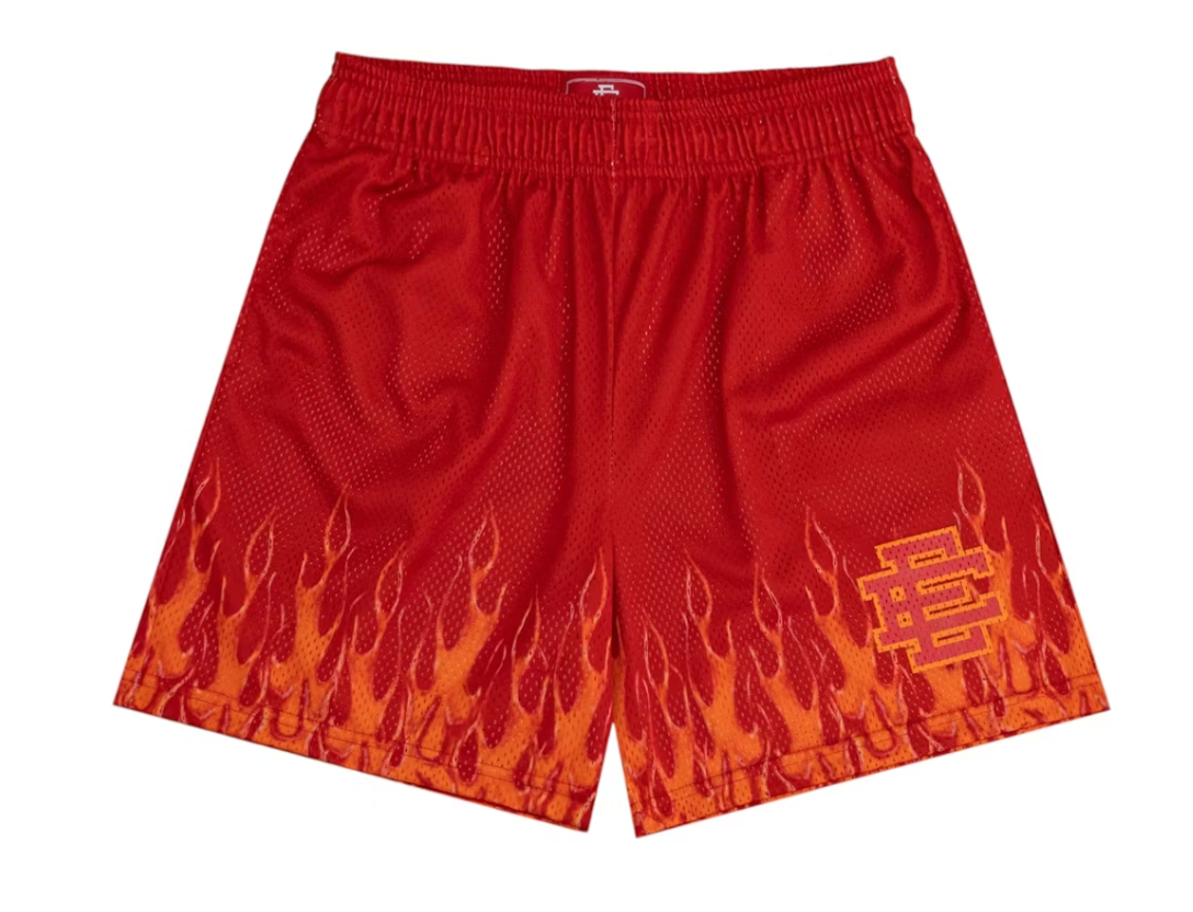 Eric Emanuel EE Basic/Core Burning Flames Short Red/Red