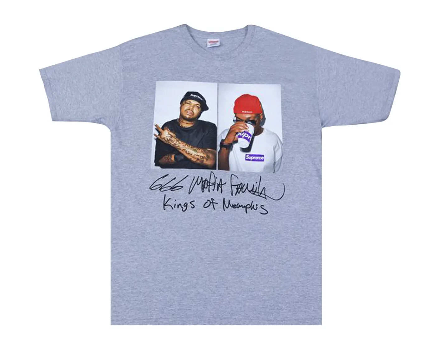 Supreme Three Six Mafia Tee Grey