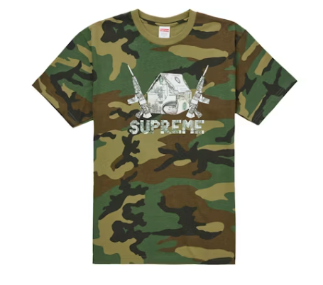 Supreme Origami Tee Woodland Camo