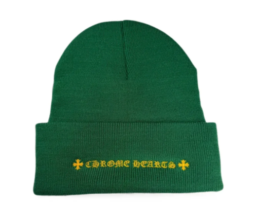 Chrome Hearts CH Watch Cap Beanie Green/Yellow