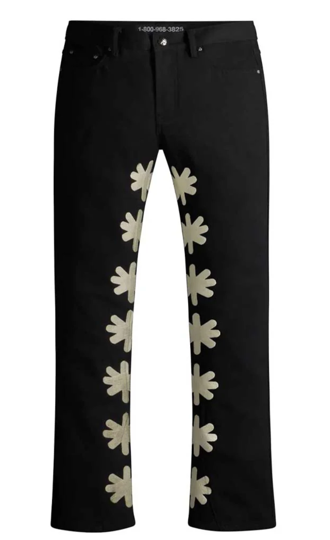 Lost Shdws Black Bone Sun Logo Denim Jeans