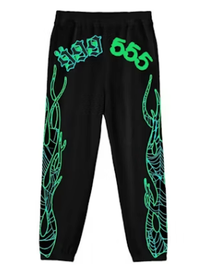 Juice Wrld x Sp5der Sweatpants Black