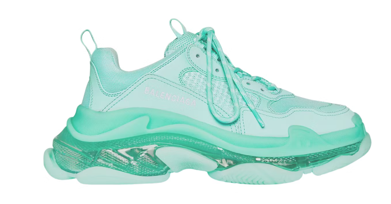 Balenciaga Triple S Clear Sole Green