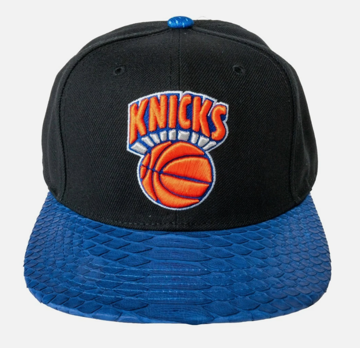 Just Don Mitchell & Ness New York Knicks Blue/Black Python Hat