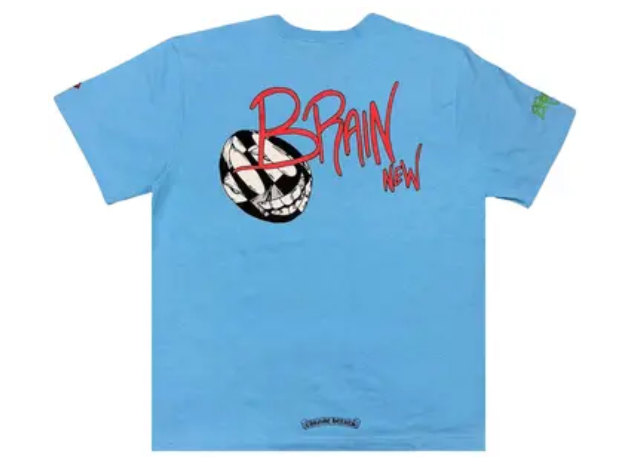 Chrome Hearts Matty Boy Brain New T-Shirt Blue