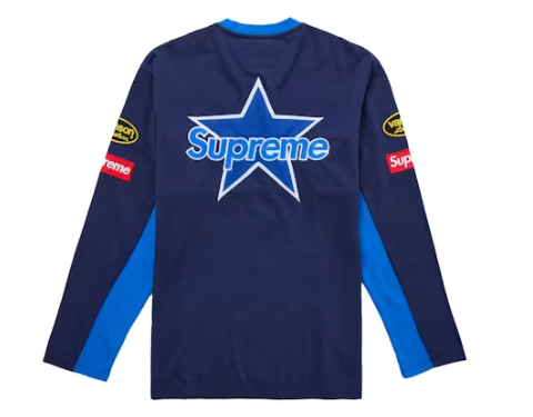 Supreme Vanson Leathers L/S Top Navy