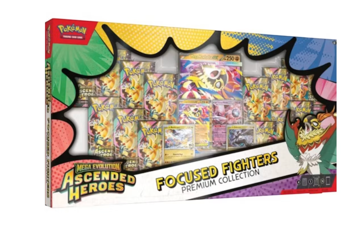 Pokémon Mega Evolution Ascended Heroes Focused Fighters Premium Collection (Sam's Club Exclusive
