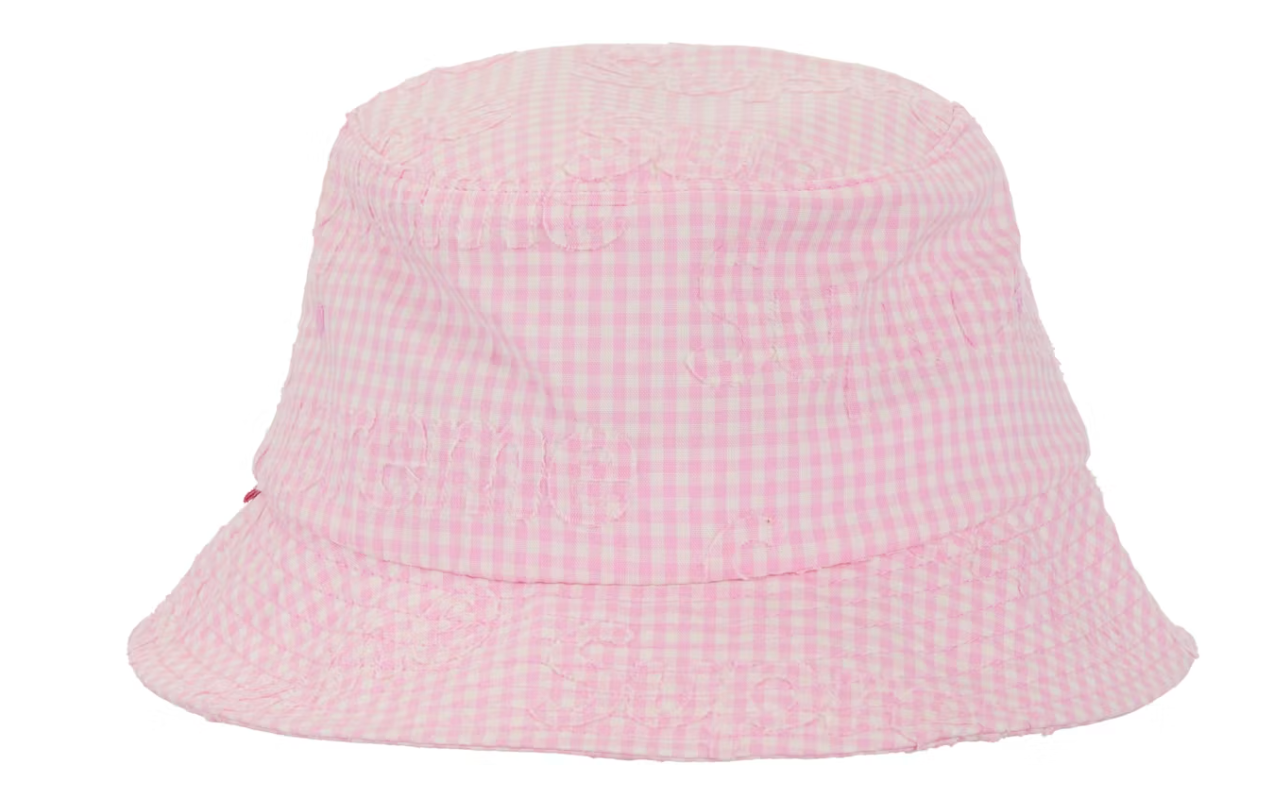 Supreme Monogram Gingham Crusher Pink